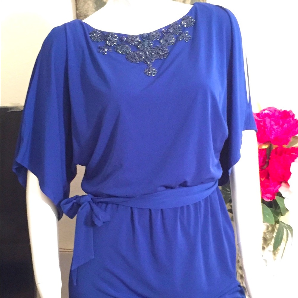 Trina Turk, elegant royal blue dress, size 0